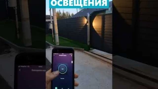 Управление освещением на участке с мобильного приложения