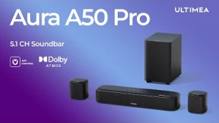 🔊Aura A50 Pro Soundbar | 5.1 Channel Dolby Atmos Lite Surround Soundbar 🎶