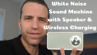 Qualitell White Noise Speaker Sound Machine With Wireless Charger