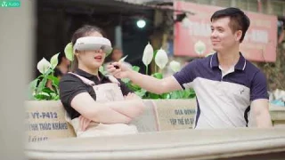 Máy massage mắt SKG E3 cải thiện thị lực, điều trị nhức mỏi mắt, xóa tan quầng thâm trên mắt