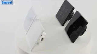 Выключатель настенный сенсорный стеклянный SMATRUL WiFi