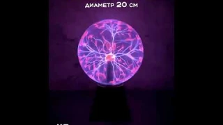 Декоративная лампа ХитТОЙ Плазма-Шар 8″, арт. HT1010-05