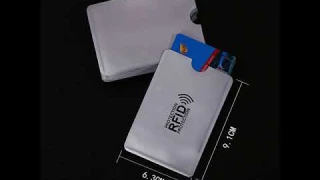 🔝 Защитные чехлы для банковсских карт, 5 шт.