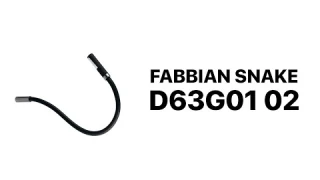 Настенный чёрный светильник прикроватный для чтения Fabbian SNAKE D63G01 02