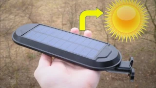 Уличный светильник на солнечной батарее с датчиком движения. AliExpress. ОБЗОР