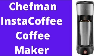 Chefman InstaCoffee Single Serve Coffee Maker Brews in 30 Seconds Compatible with K-Cup Pods