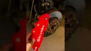 Brembo Car Brake Caliper Cover Installation Done ✅ #video #cars #toyota #automobile #modified#viral