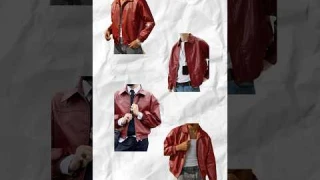 VIRAL CHERRY RED Leather Jacket at Affordable Price 💴 | Fashion Tips & Pinteresty Finds #shorts