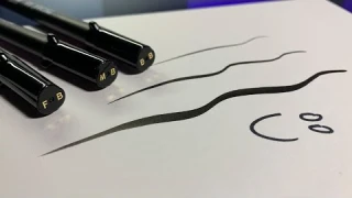 Sakura Pigma Professional Brush Set 3-tip Comparison by Turbo Volcano