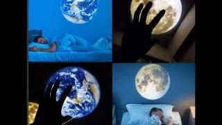 Moon Earth Projection LED Lamp