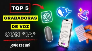 💥TOP 5 Mejores Grabadoras de Voz con IA (Chat GPT, DeepSeek...) de Amazon | ¿Cuál elegir? 🤔