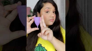 How to Measure your menstrual Cup size ?? 😱 #shorts #youtubeshorts #menstrualcup #periods #ytshorts