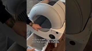 This automatic cat litter box is life changing 🥹😽#catshorts  #automaticcatlitter #cats #litterbox