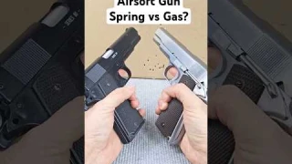 The difference between an airsoft gun and a gas gun?