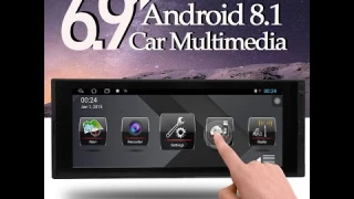 Автомобильное радио 1 DIN 1+16G Bluetooth Carplay GPS 2 Usb IPS экран Мультимедиа WiFi Android 8.1