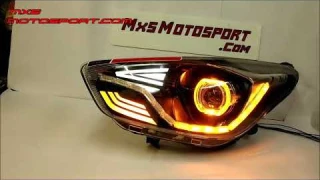 V1767 Ford Figo Aspire Matrix LED DRL's Daytime Projector Headlights by MxsMotosport