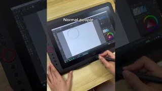 Let's draw a circle with XPPen Artist 13.3 Pro V2