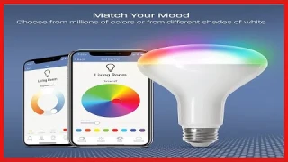 Feit Electric BR30 Smart Flood Light Bulb, WiFi Color Changing and Dimmable, No Hub Required
