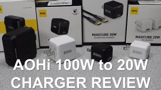 AOHi 100W – 20W USB C Power Adapter Review and Test