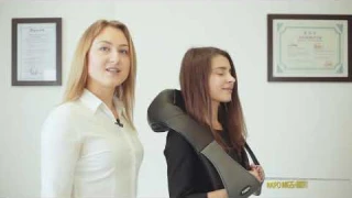 Массажер для шеи, плеч, живота и поясницы Шиацу с подогревом Naipo MGS-801