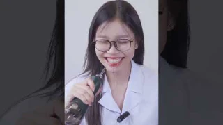 Thử thách làm sạch răng bằng TĂM NƯỚC #nhakhoa #shorts #fyp #vidental