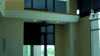 1% Openess Motorized / Automated Roller Shades - Blinds w/ Somfy Motors and Skyco Shades