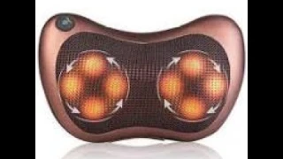 Массажная подушка для шеи и спины 8 шариков Massage pillow Роликовый массажер-подушка для тела