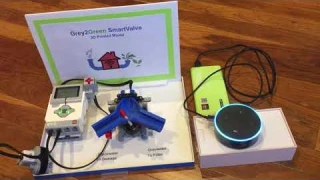 Smart Valve prototype in action, with Alexa