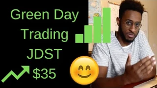 Day Trading Day#15 Green Day Trading Gold Based ETF! JDST JNUG!