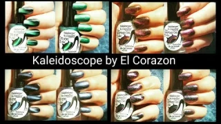 Обзор магнитных лаков 👍 " Kaleidoscope by El Corazon" 👎  Overview of magnetic nail polish.