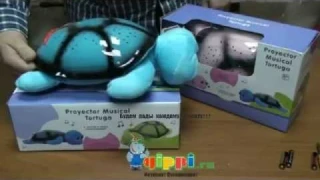 Ночник проектор звездного неба Музыкальная черепаха Music Turtle