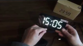 Зеркальные Led часы