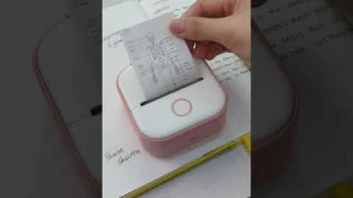 Take notes with a mini printer that doesn’t use ink!📚#study #studywithme #studyvlog #phomemo #fyp