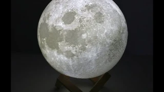 Яркий ночной светильник, лампа в форме Луны (16 цветов)