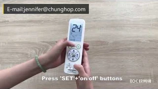 Chunghop K-1060E Large LCD Display Universal AC Remote LED Control With LED Backlight AC Control