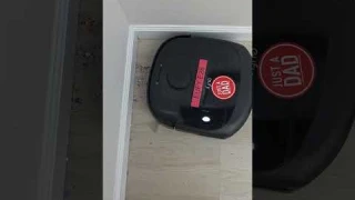 New eufy e28 robot vacuum and mop cleaning the corner #justadadvideos #eufy ##robotvacuum