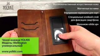 Чехол - книжка универсальный YOLKKI Wellington