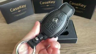 Кожаный чехол для ключа Mercedes, ключ №2, casekey