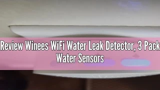 Review Winees WiFi Water Leak Detector, 3 Pack Water Sensors with 100dB Adjustable Alarm, Leak Alert