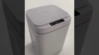 Сенсорное мусорное ведро белое от компании PP Home