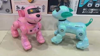 BG1533G Собака робот на радиоуправлении с часами интерактивная игрушка Smart Puppy