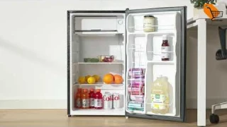 Best COSTWAY Compact Refrigerator, 3.2 cu ft. Unit 2-Door Mini Freezer Cooler Fridge | DailyDealShop