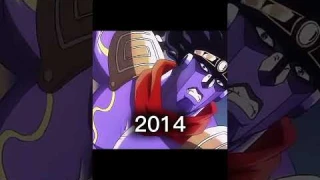 Star Platinum 2014 and Star Platinum 1993#jjba #jj #shorts