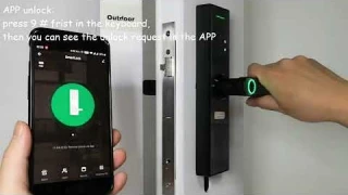 Умный электронный замок Tuya Smart со сканером отпечатка пальцев