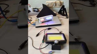 Проверяю аккумуляторный светильник на солнечной батарее. Ставим на прогон. 2 февраля 2023 г.