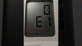 OMRON ERROR DISPLAY E1