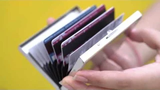 Dahsha 8 Slot RFID Blocking Credit Or Debit Card Holder Wallet Stainless Steel Card Case for Men