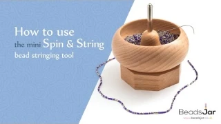 How to use the Beadsmith mini Spin & String bead stringing tool
