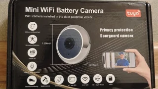 НЕ привлекает внимание! видео глазок Cat eye smart camera RH-PD13 . Обзор , монтаж и настройка.