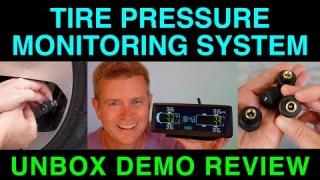 Tire Pressure Monitor System Color Display RV 5th Wheel Motorhome SUV Truck PSI Temperature Demo